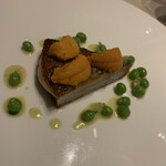 SEZANNE - 帆立のガレット　雲丹添え