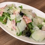 Insalata Capricciosa (salami, olive, cheese, mixed herb salad)