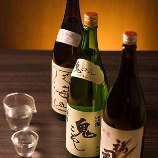 お好みのお酒をお供に