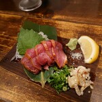 Kaki To Ibushiya Katsuwo - 合鴨トロ肉刺し 960円