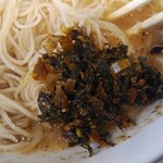 Tonkotsu Ramen Marutonya - 煮干しとんこつラーメン（サービス具辛高菜）
