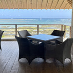 百名伽藍 - ロビーのテラス席