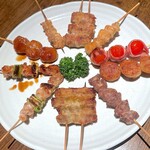 清りゅう - 串焼き盛り合わせ