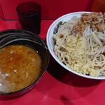 Ramen Jirou Chibaten - ラーメン小・つけ麺・豚追加・しょうが（ヤサイ・アブラ）