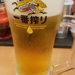 日高屋 - 生ビール(320円)