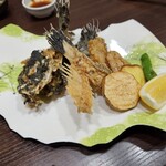 旬魚 たつみ - オコゼの唐揚げ(後作り)