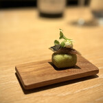 マンサルヴァ - 鰯　枝豆　パクチー
      
      鰯を香ばしく、枝豆はふくよかで美味しいー！