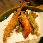 柳家 - 雨子稚魚(春子)、味女泥鰌、川海老の天ぷら