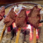 柳家 - 小鹿ロース調理中