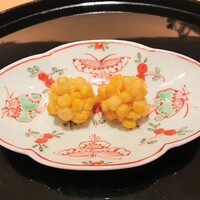 まき村 - とうもろこしの手毬揚げ