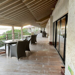 百名伽藍 - ダイニングルーム甘露のテラス席でいただく夕食 和琉会席ディナー 14520円(宿泊料に込み)