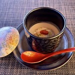 百名伽藍 - スパイスが効いたかぼちゃベースの冷製スープサラダ