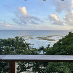 百名伽藍 - テラス席から望む太平洋