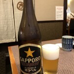 Hachikian - 瓶ビール（サッポロ黒ラベル）：７００円