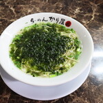 自家製麺 ら～めん かり屋 - 知多半島産 あおさの汐ら～めん