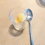 La Brianza - レモンオレンジスパークリングワインラム酒シャーベット。おいしいお口直し☆