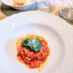 La Brianza - 甘いトマトのスパゲティ。この日は過ぎ去った日々は戻らないこと変わって行くのだということをあらためて鮮烈に感じた日。今も素晴らしい一方で、シェフやOさんがいらした美味で楽しかった日々はもうないのだと…