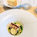 La Brianza - 穴子ソーテルヌ蒲焼き豆乳パンナコッタ水茄子トマトウォーターに浮かべて。