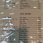 ドリンクメニュー