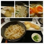 極浄うどん うだま - 梅田で一番旨いと思うお気に入りの店。今日は久し振りに温かいうどんを。鯛ちく玉天うどん。旨いなぁ(*´∀｀)