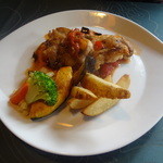 洋食屋ZEN - ②あべ鶏のソテー　イタリエンヌ（ﾄﾏﾄｿｰｽいﾊﾞﾙｻﾐｺ酢をｱｸｾﾝﾄ）