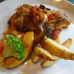 洋食屋ZEN - ②あべ鶏のソテー　イタリエンヌ（ﾄﾏﾄｿｰｽいﾊﾞﾙｻﾐｺ酢をｱｸｾﾝﾄ）