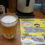 まかない食堂 むらちゃん - ビンビとカウンターテーブルのメニュー