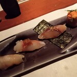 Sushi Nakago - イサキ、・ノドグロ・シメサバ・雲丹肉