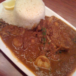 かえる食堂 - 軟骨ソーキカレー＋チーズ