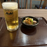 Shoufukuan - ビール中ジョッキ¥550 牛すじポン酢¥590