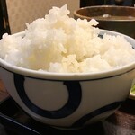 Mendokoro Oogi - 大盛り定食セットのご飯 追加後 横