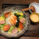 麺処 おおぎ - サラダうどん