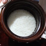 かねき - 土鍋ご飯（煮えばな）