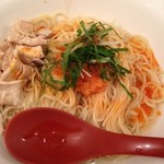 ラーメン凪　炎のつけめん - トッピングはシンプル