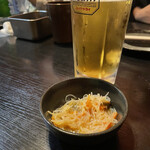 Kushikatsu Miraku - 生ビール中¥450