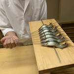 片折 - 富山神通川の鮎