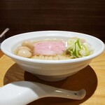 NIBOSHI MANIA - 銀鱗海鱮煮干蕎麦 ウミタナゴ煮干 ウズラ味玉