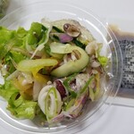 Ajian Sarada Yuugou - ヤリイカとクラゲのサラダ。