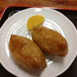 Maru ka - ランチセット　お蕎麦とお稲荷さん　お稲荷さんアップ