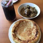 Tokyo Halal Restaurant - ランチのアヒルカレーとパラタセット