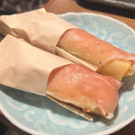 おじんじょ - 煮穴子と白瓜とチーズの春巻1本528円×2