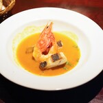 ビストロ・シンバ - 才巻海老、いさき、すずき、海老のスープ、ブイヤベース