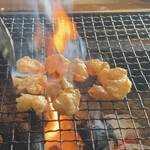 ろばたやき山ろく - ぼんじり焼き (税込695円)