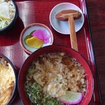 寿楽 - 比内地鶏の親子丼と稲庭うどんセット