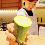 日本橋 蕎ノ字 - 水分溢れるズッキーニ