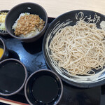 Yudetarou - 朝食・納豆　生たまご、冷480円