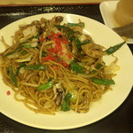 笑庵 - ホルモン焼きそば、略して『ホル焼き』だそうです♪
