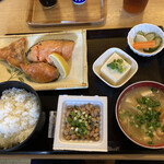 なか里 - スーパー鮭切り落とし定食　600円