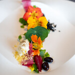 プレゼンテ スギ - 2023.7 Sugi畑をお皿に乗せて（サラダ）