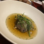 レストラン ウオゼン - 熊のしゃぶしゃぶ　コンソメジビエ